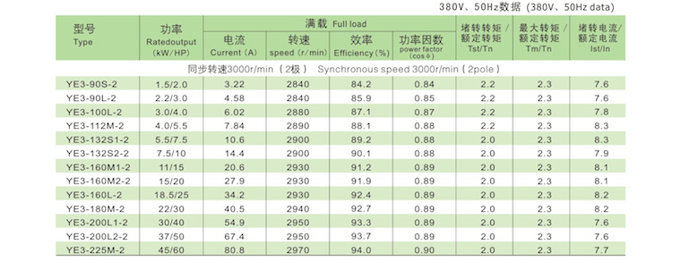 YE3電機技術(shù)數(shù)據(jù)1